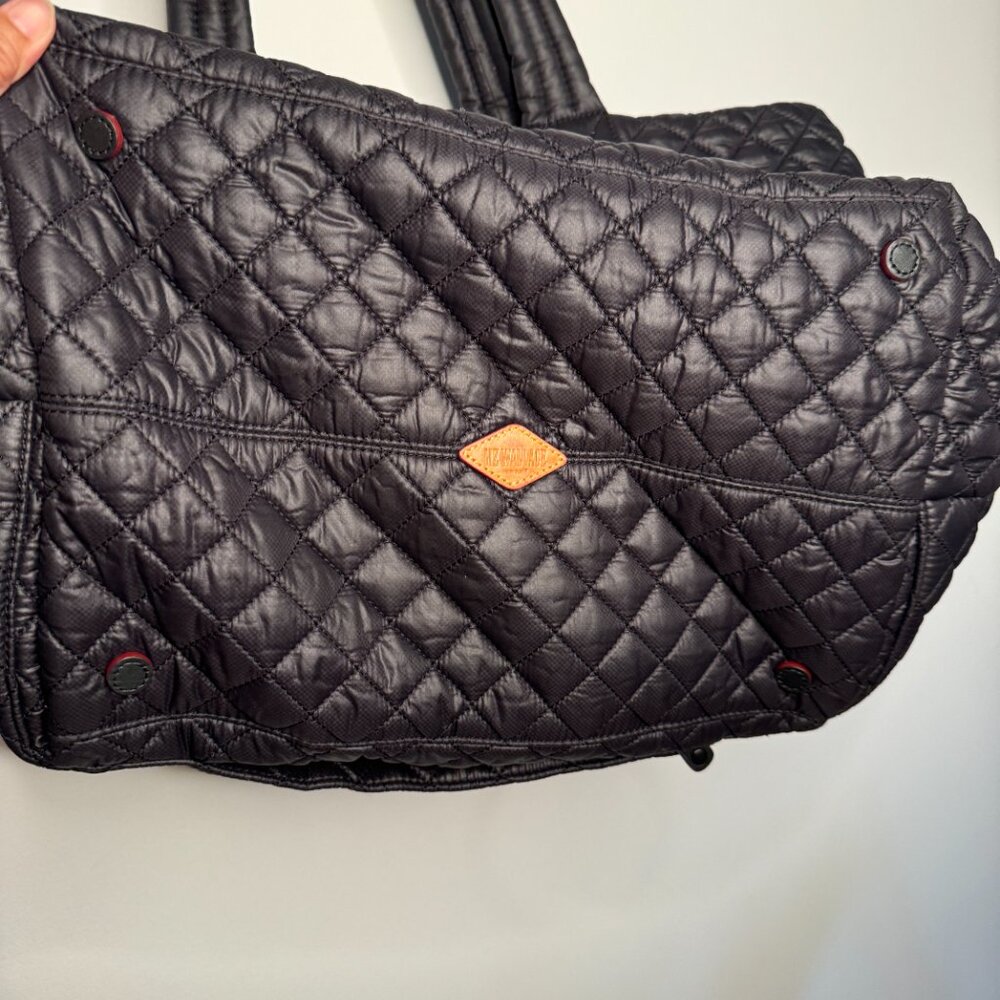 MZ Wallace Black Quilted Nylon Large Tote - Picture 5 of 11